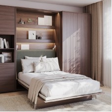 Sienas gulta 120 BED CONCEPT BC-02, ozols dunin